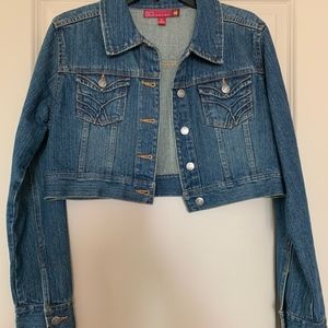 Juniors SO Cropped Jean Jacket